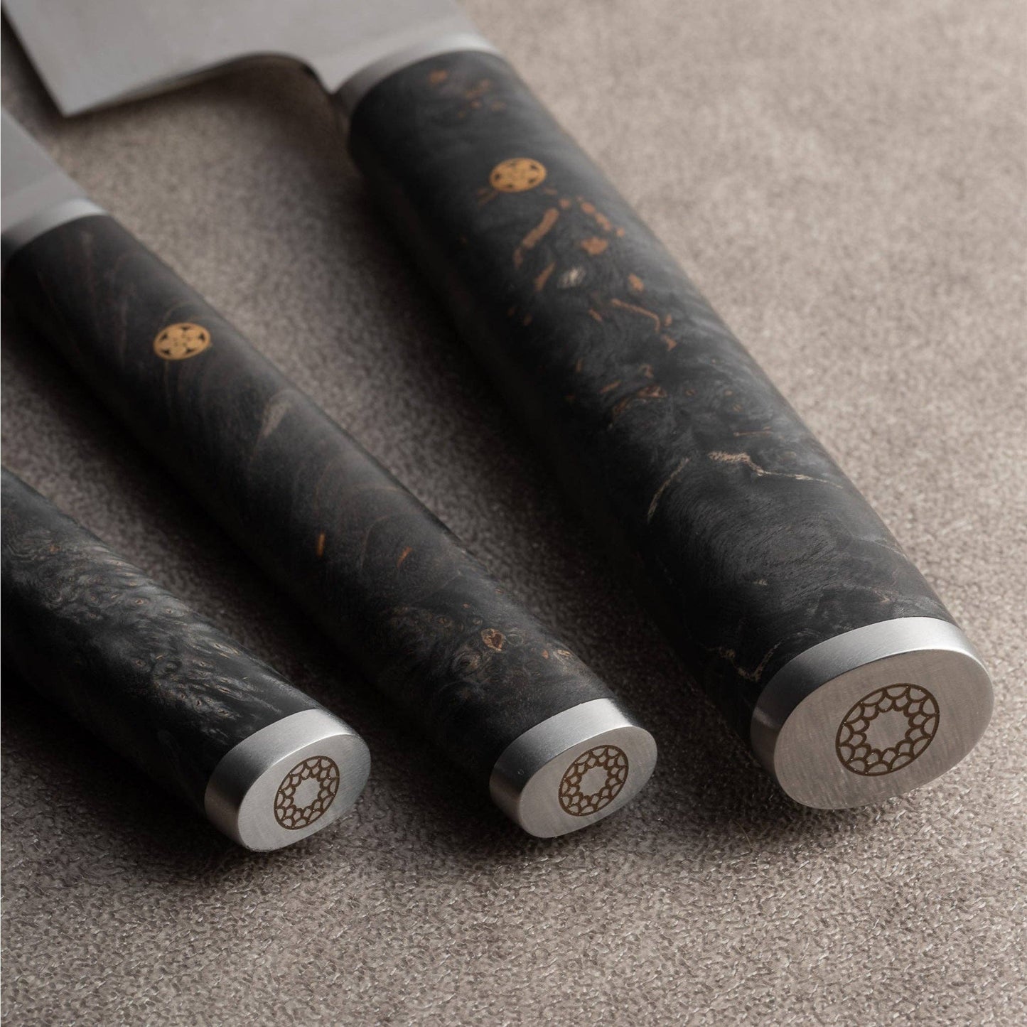 Hazaki Pro Sujihiki, Maple Burl handle