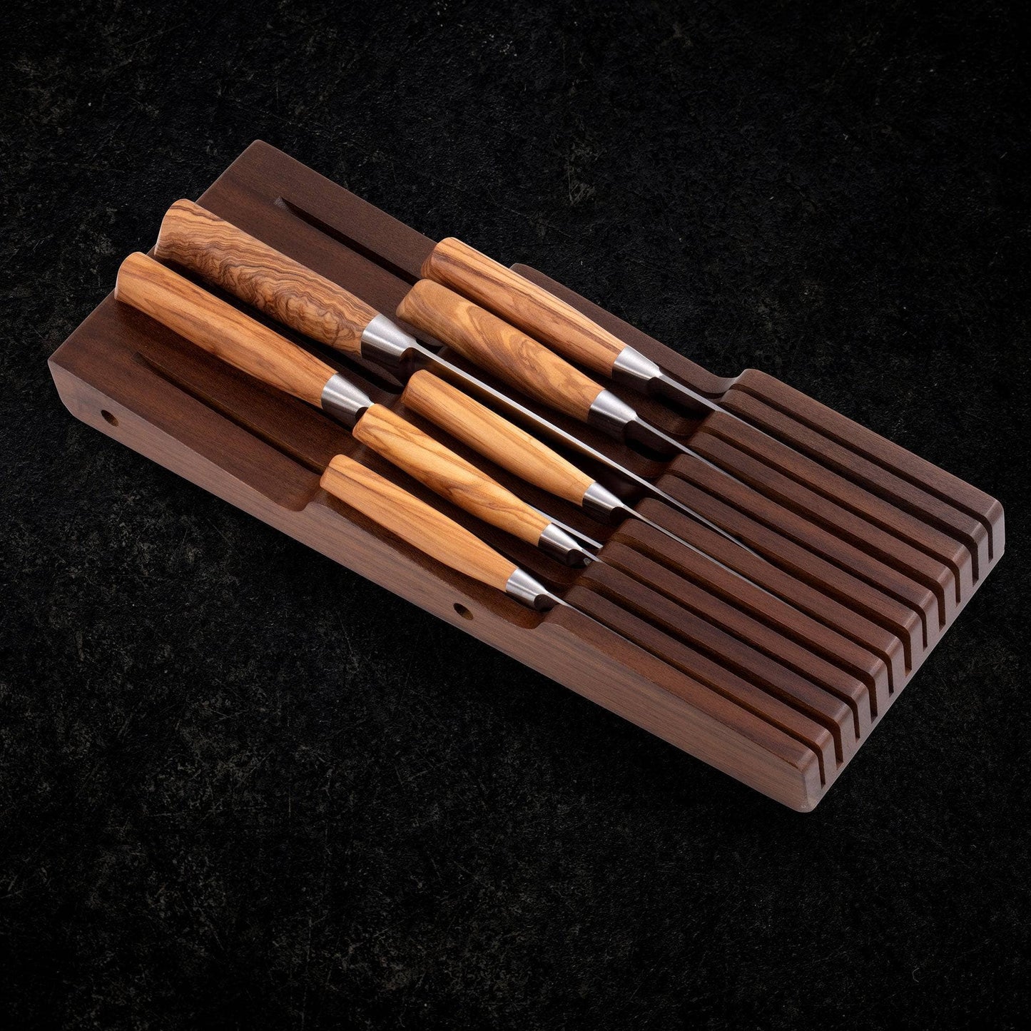 Acacia In-Drawer Knife Holder - 11 Slot