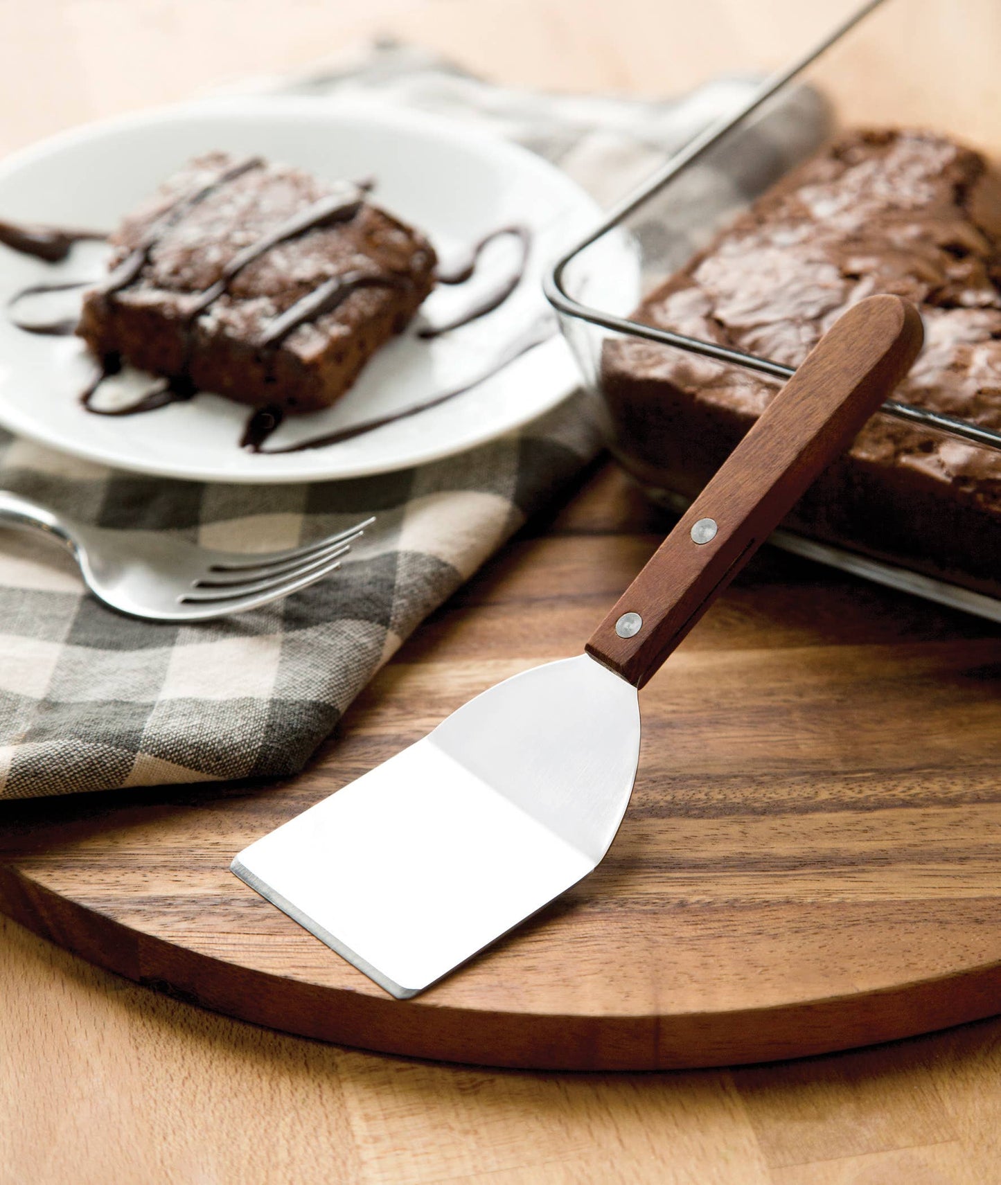 Fox Run, 7" Cookie Spatula - Stainless Steel with Wood Handle