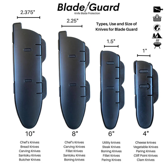 4" Blade Guard Knife Blade Cover - Non-Slip, Dishwasher Safe Sheath