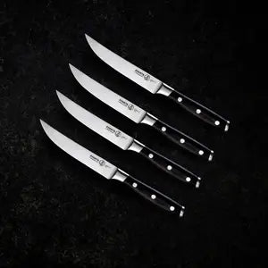 Messermeister Avanta Fine Edge Steak Knife Set - Pom Handle - 4 Pc