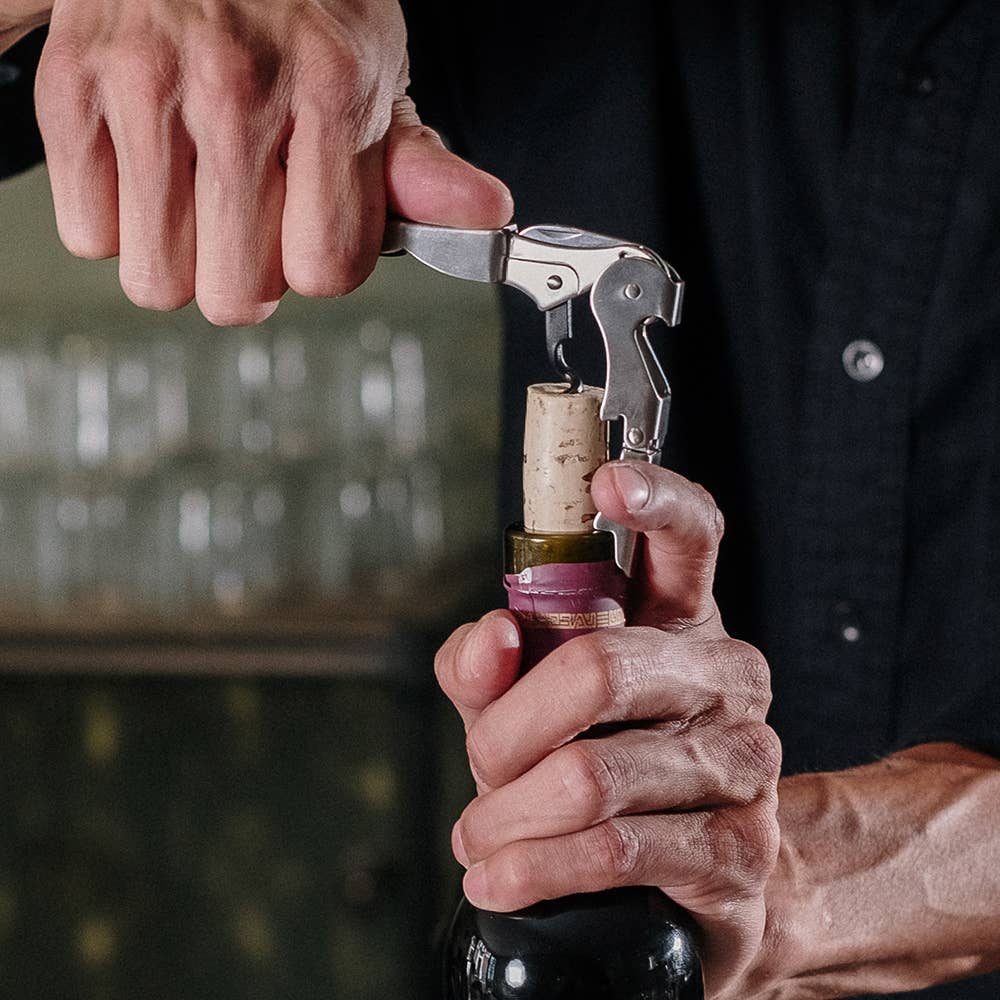 Wine Opener, Stainless Steel & Black
