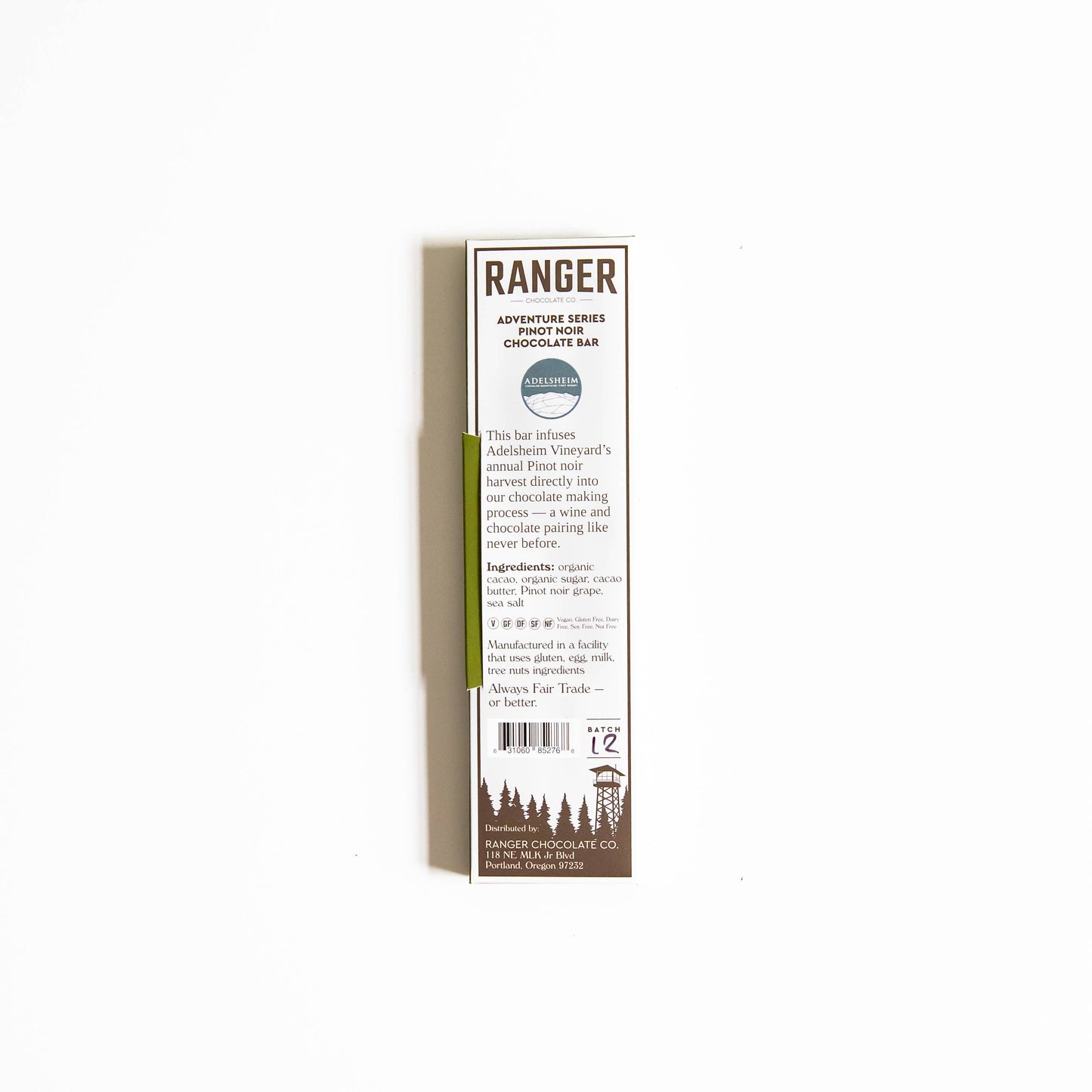Ranger Chocolate Co., Oregon Wine Country, Pinot Noir Chocolate Bar
