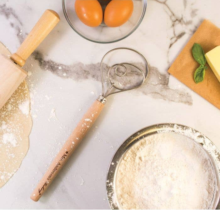 Mrs. Anderson's - Dough Whisk – 12in Stainless Steel Dough Whisk