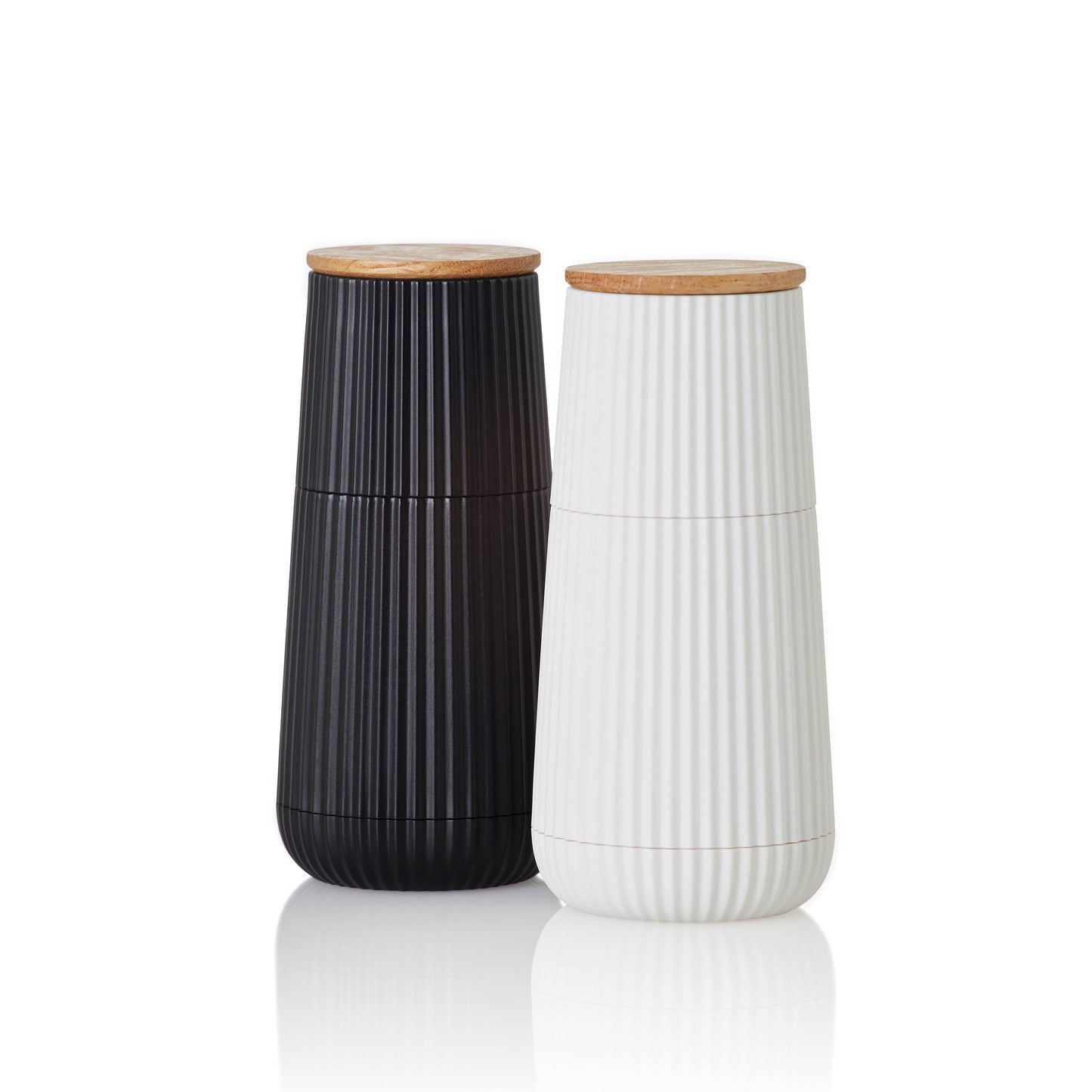 AdHoc Scape Salt & Pepper Mill Set Black & White