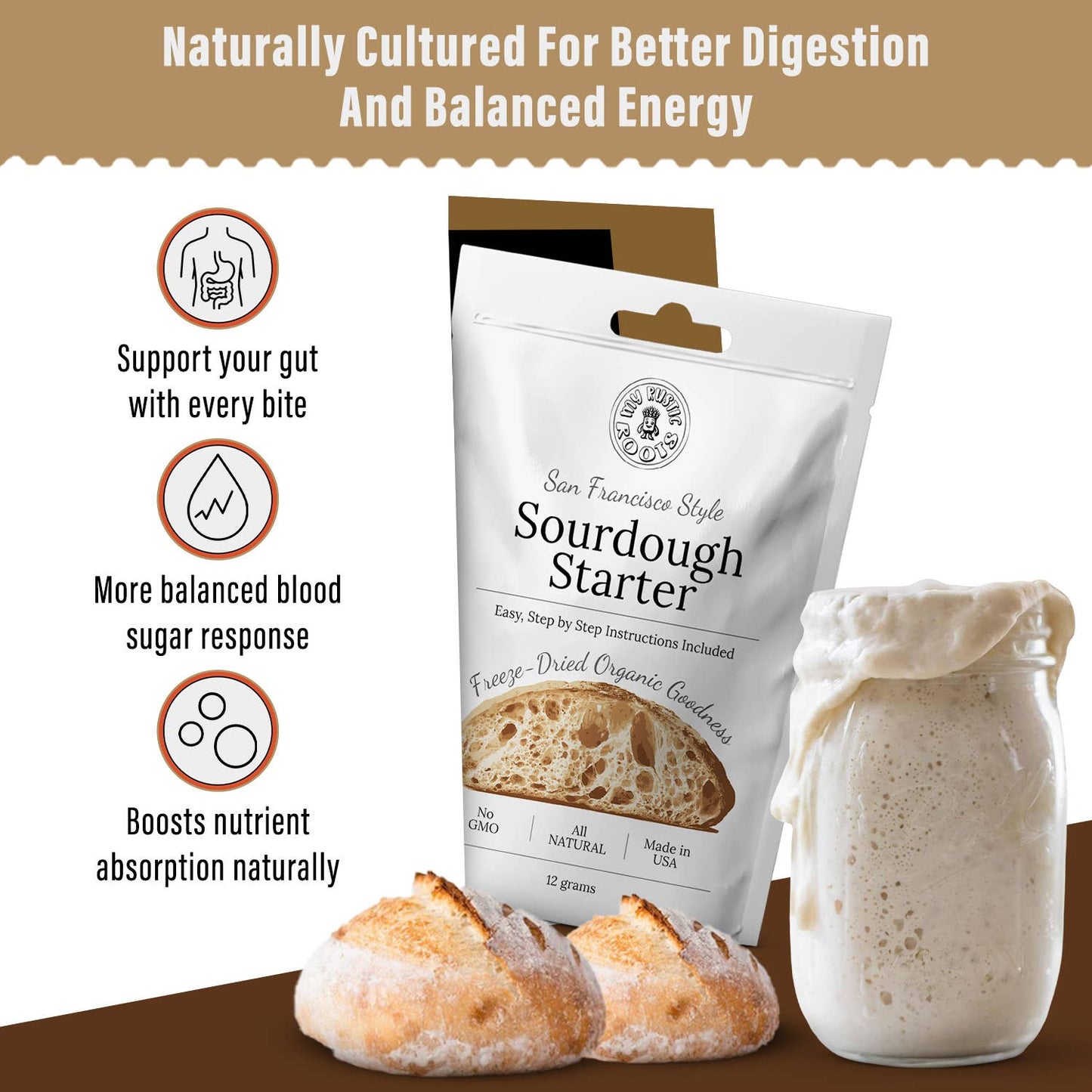My Rustic Roots, Organic Sourdough Starter Culture
