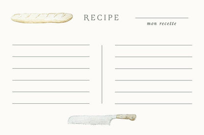 Vivi et Margot, Hand Illustrated Recipe Card Box Set 24