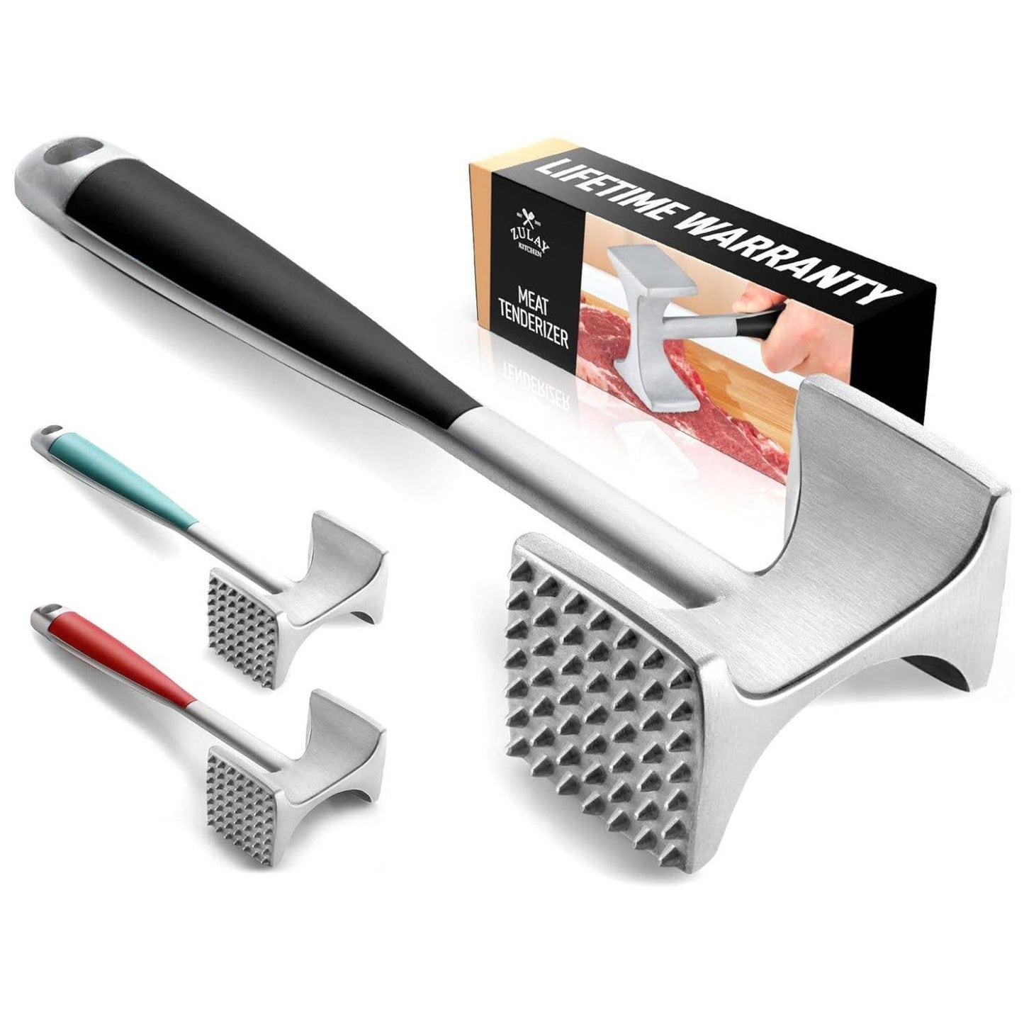 Zulay, Dual Sided Heavy Duty Meat Hammer Tenderizer