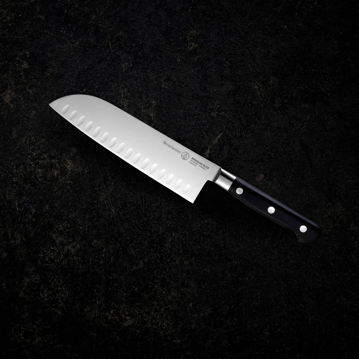 Messermeister 7" Meridian Elite, Kullenschliff Santoku