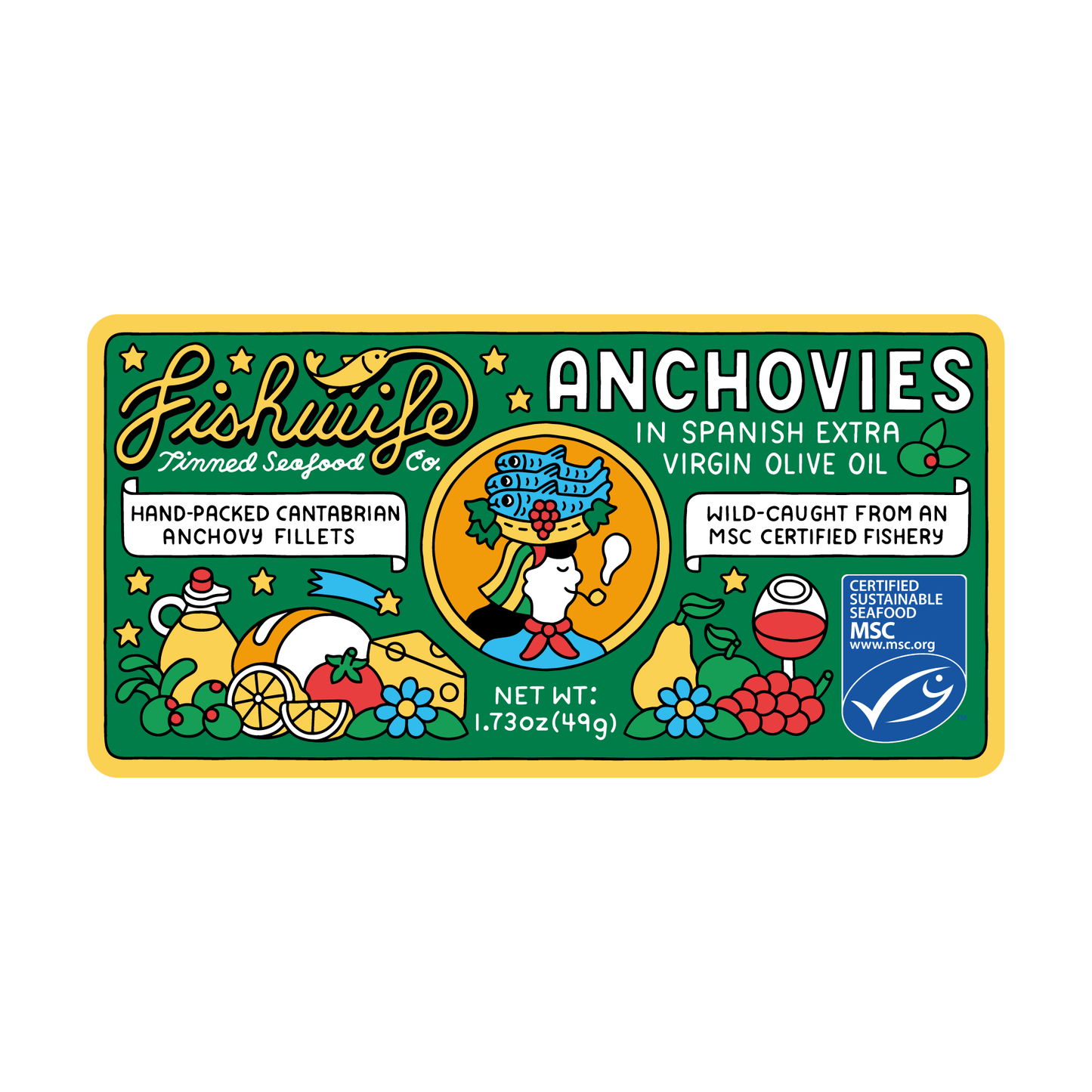 Fishwife Cantabrian Anchovies in Extra Virgin Olive Oil