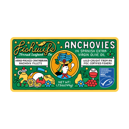 Fishwife Cantabrian Anchovies in Extra Virgin Olive Oil