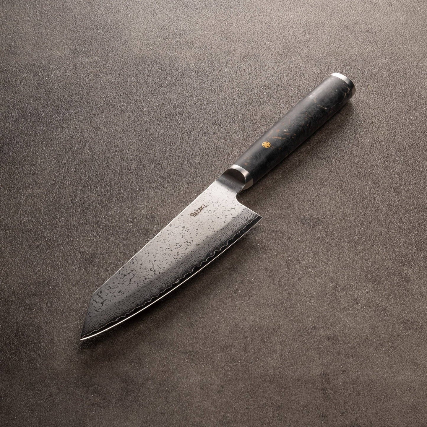 Hazaki Pro Santoku, Maple Burl handle