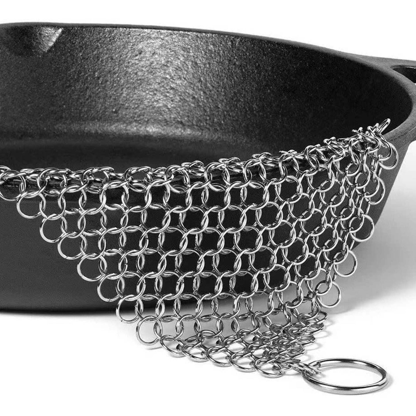 Chain Mail Cast Iron Cleaner and Scrubber