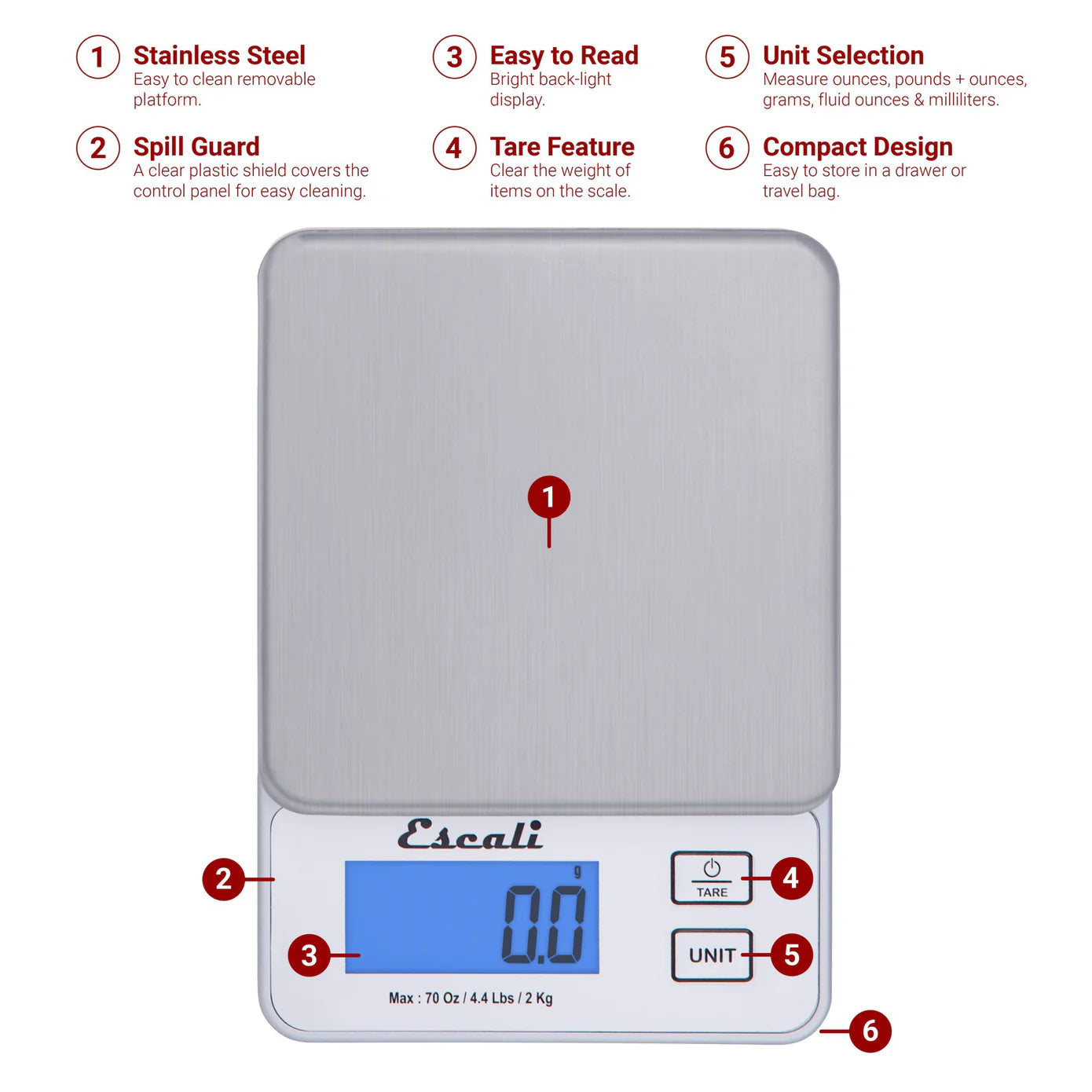 Escali Vera Precision Digital Scale